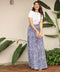 Four Tiered Printed Maxi Skirt